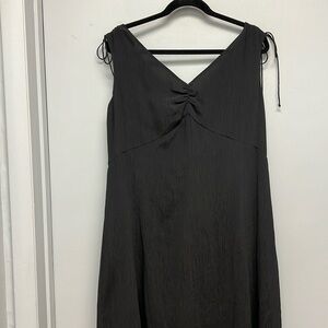 Ellen Tracy Exclusively For Bloomingdale’s Silk Shoulder Tie Sleeveless Dress 14